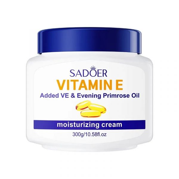SADOER Intensive moisturizing cream for face, hands and body with evening primrose oil and vitamin E, 3